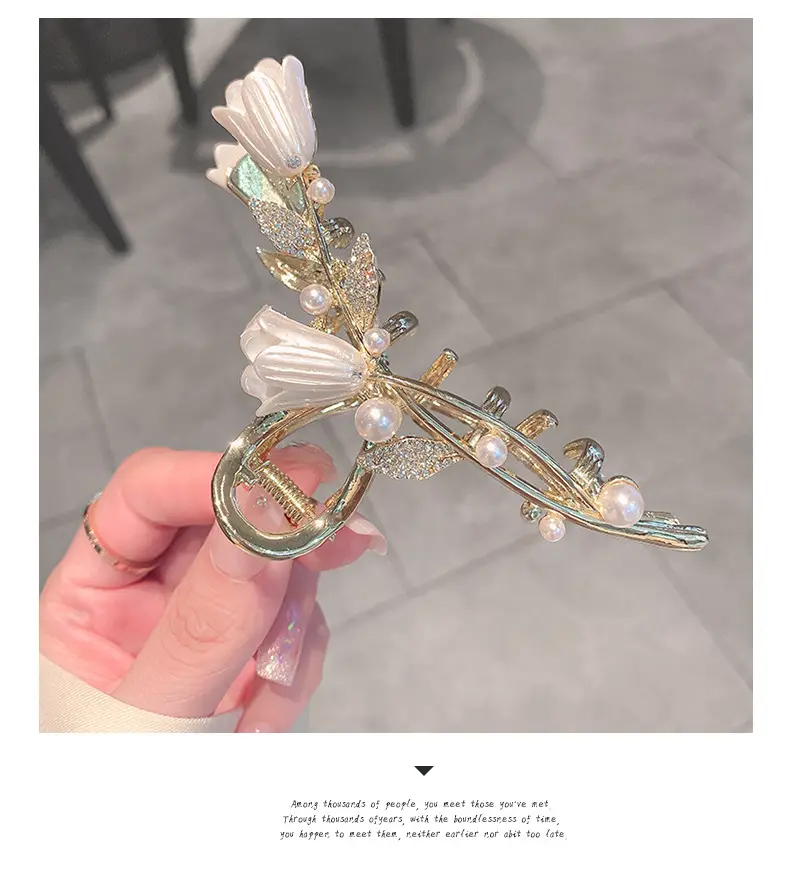 Super Fairy High-Grade Lily Flower Clip Hairpin — feature 3