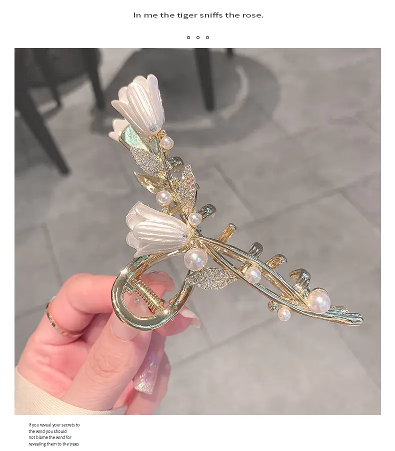 Super Fairy High-Grade Lily Flower Clip Hairpin — feature 9