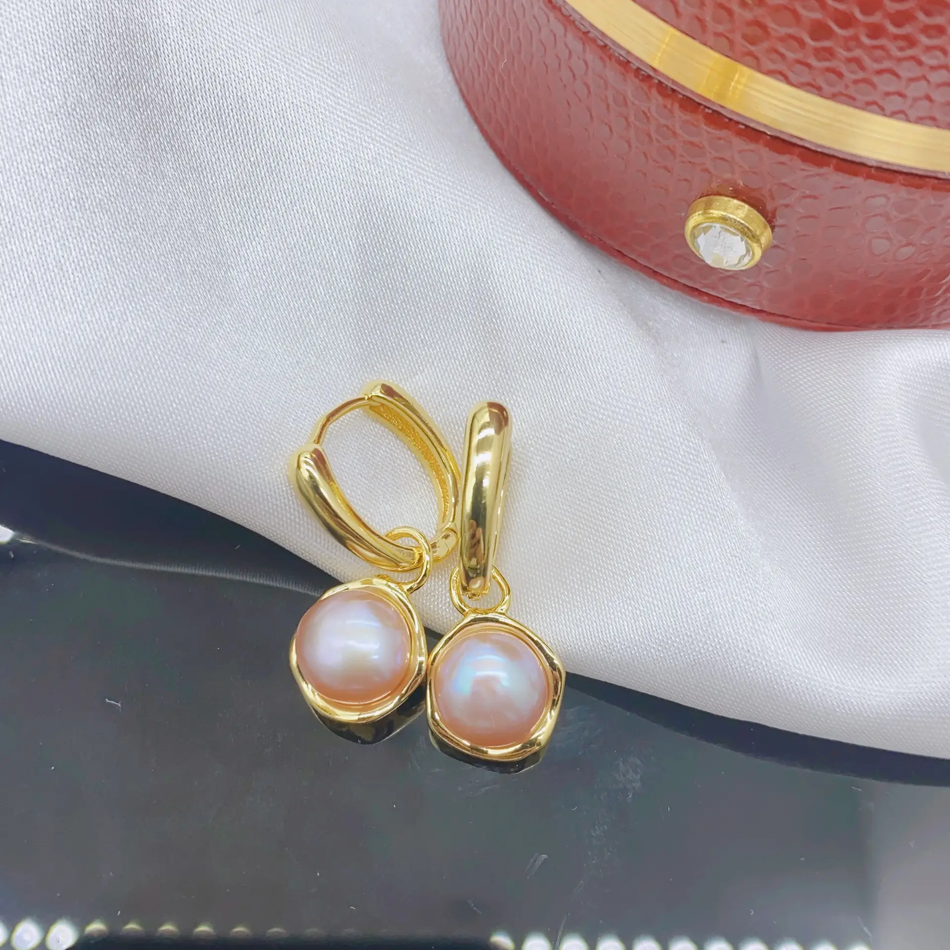 18K Gold Plated Pearl Earrings Set of 3 — feature 10