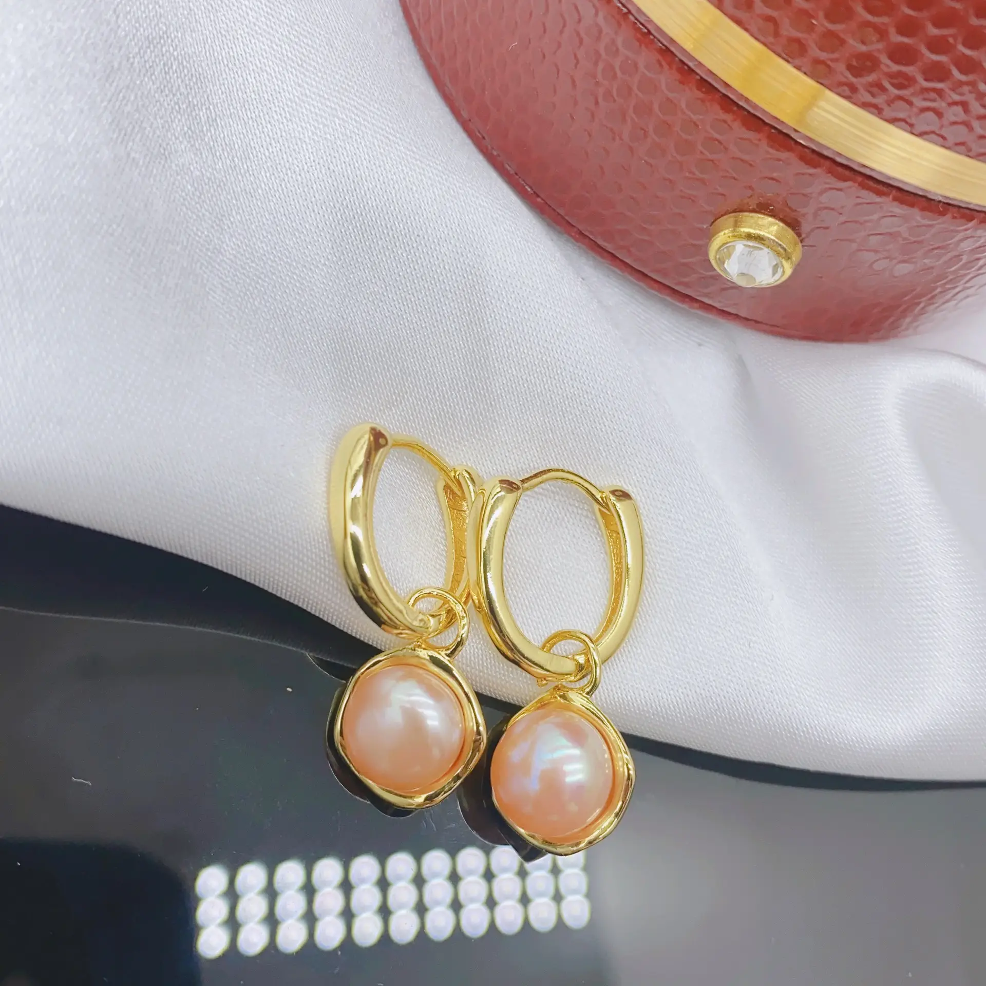 18K Gold Plated Pearl Earrings Set of 3 — feature 11