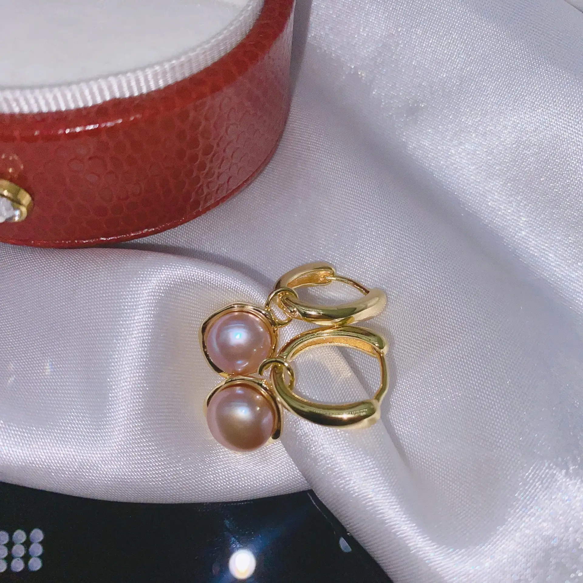 18K Gold Plated Pearl Earrings Set of 3 — feature 8