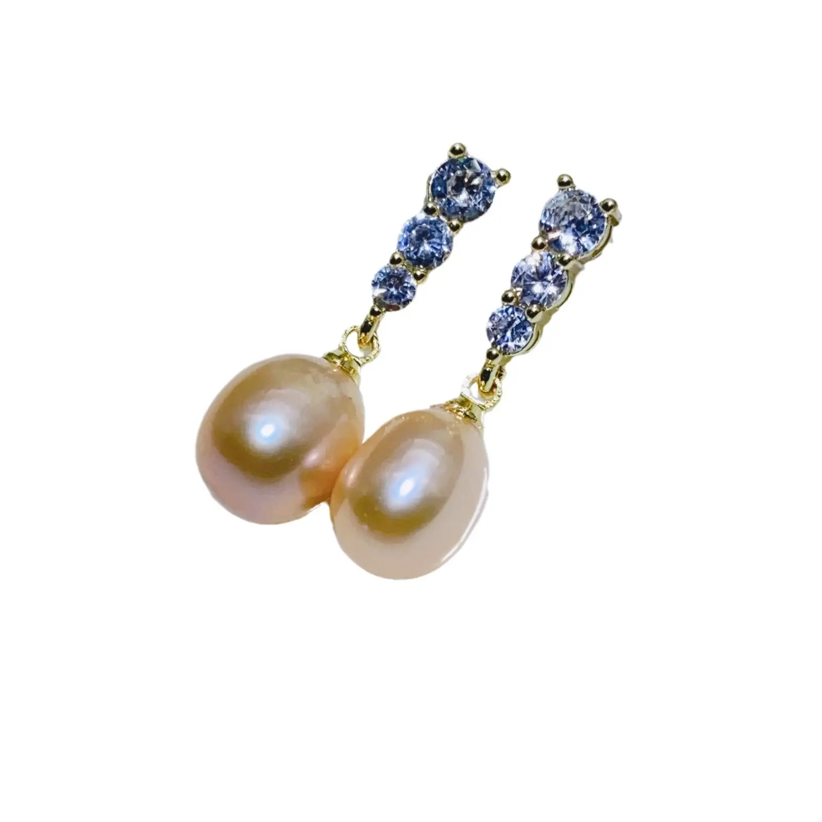 Natural Pearl Earrings Women's Retro Hepburn Style - Image 10