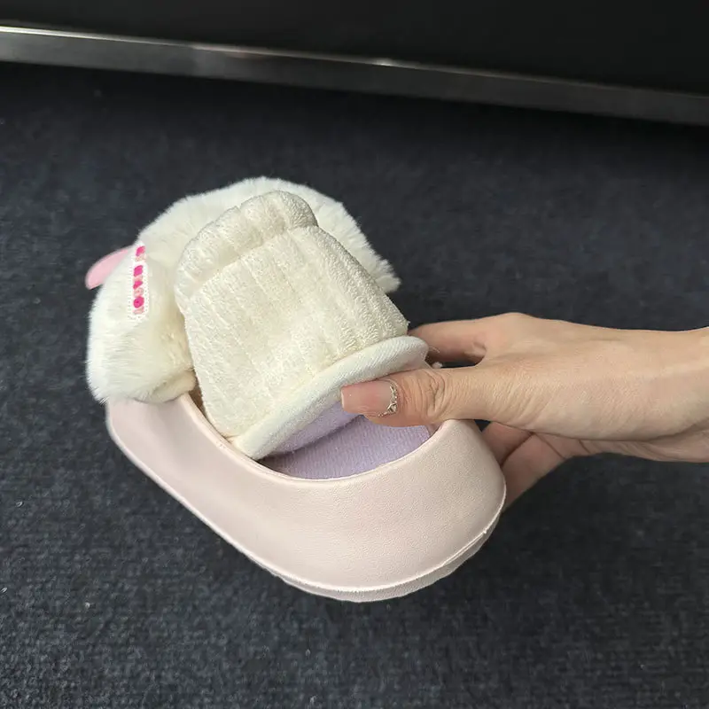 Sanrio cotton-padded shoes women's winter New fleece-lined warm non-slip home indoor and outdoor wear removable cotton slippers - Image 6