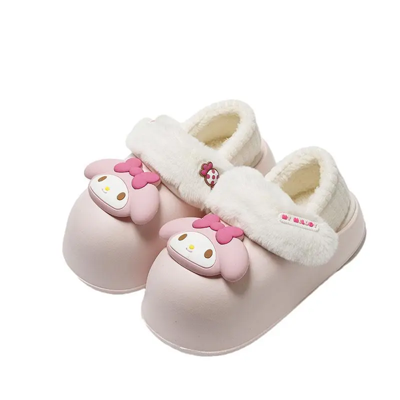 Sanrio cotton-padded shoes women's winter New fleece-lined warm non-slip home indoor and outdoor wear removable cotton slippers - Image 8