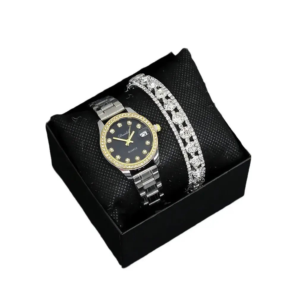 Women's Luxury Bracelet Watch Set with Diamond Bracelet - Image 15