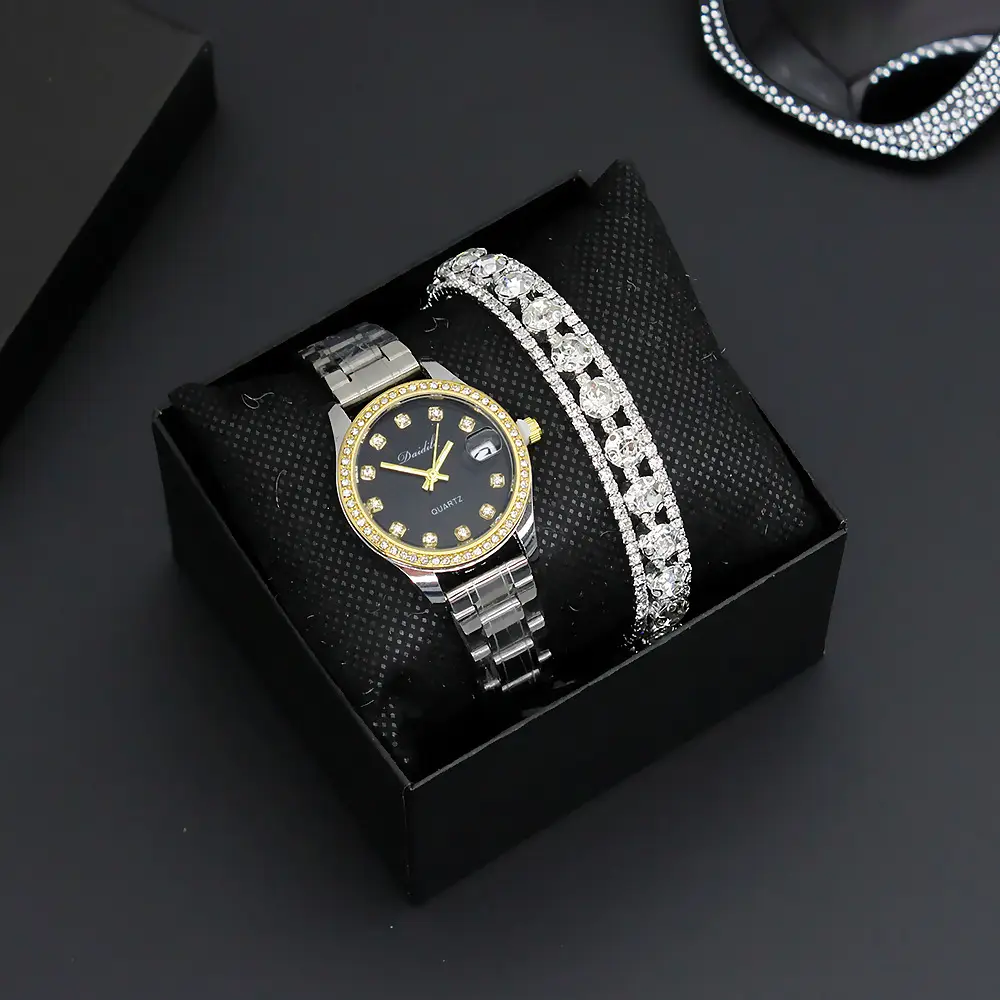 Women's Luxury Bracelet Watch Set with Diamond Bracelet — feature 3