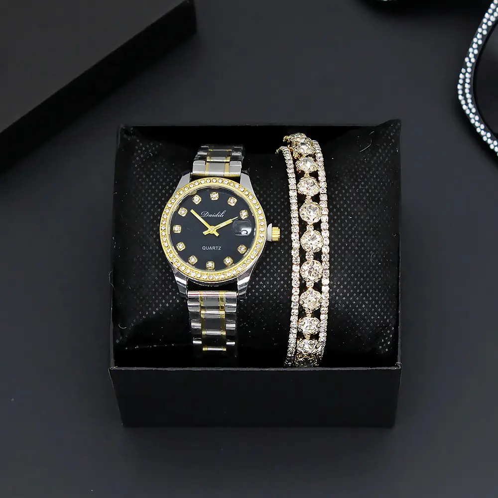Women's Luxury Bracelet Watch Set with Diamond Bracelet — feature 6