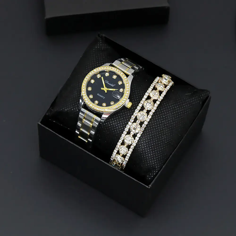 Women's Luxury Bracelet Watch Set with Diamond Bracelet — feature 7