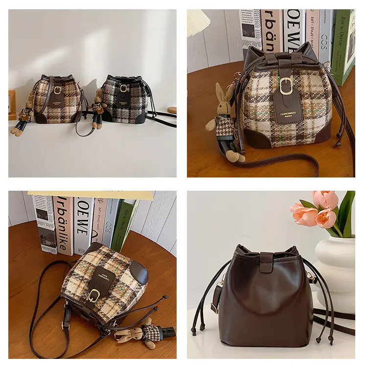 Plaid Woolen Crossbody Bag for Women Winter 2023 — feature 10