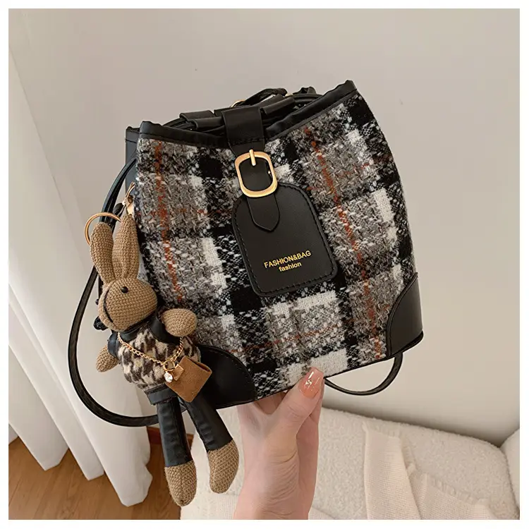 Plaid Woolen Crossbody Bag for Women Winter 2023 — feature 20