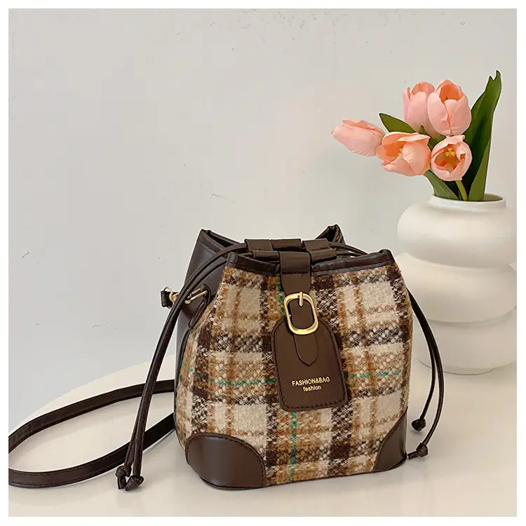 Plaid Woolen Crossbody Bag for Women Winter 2023 — feature 22