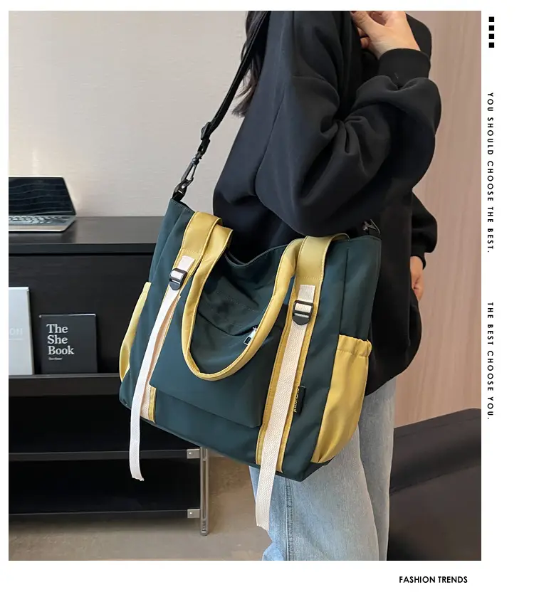 Women Canvas Crossbody Bag Large Capacity 2026 — feature 1