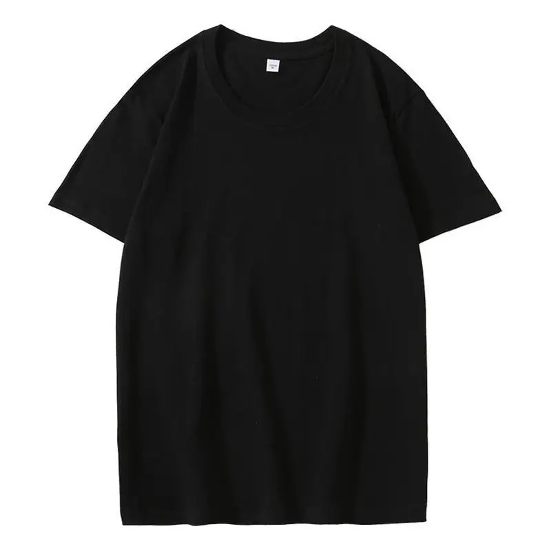 Japanese Korean Pure Cotton Black T-Shirt Women Summer Slim Fit - Image 24
