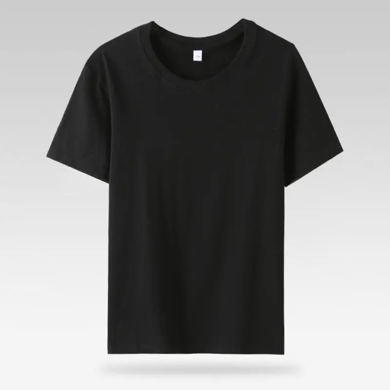 Japanese Korean Pure Cotton Black T-Shirt Women Summer Slim Fit - Image 2