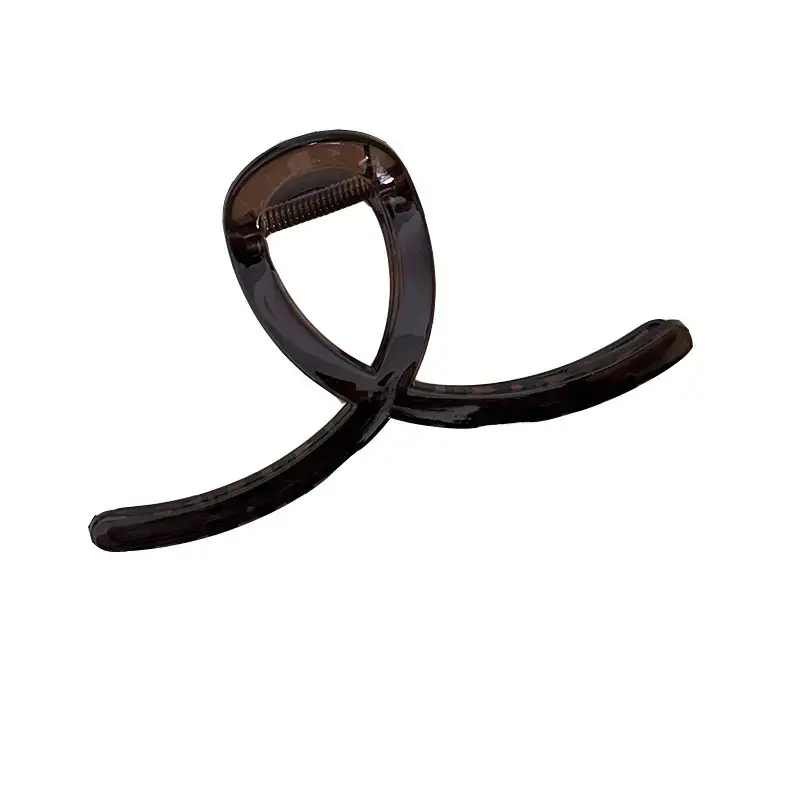 Black Tea Coffee Hair Grip Clip Half Tied