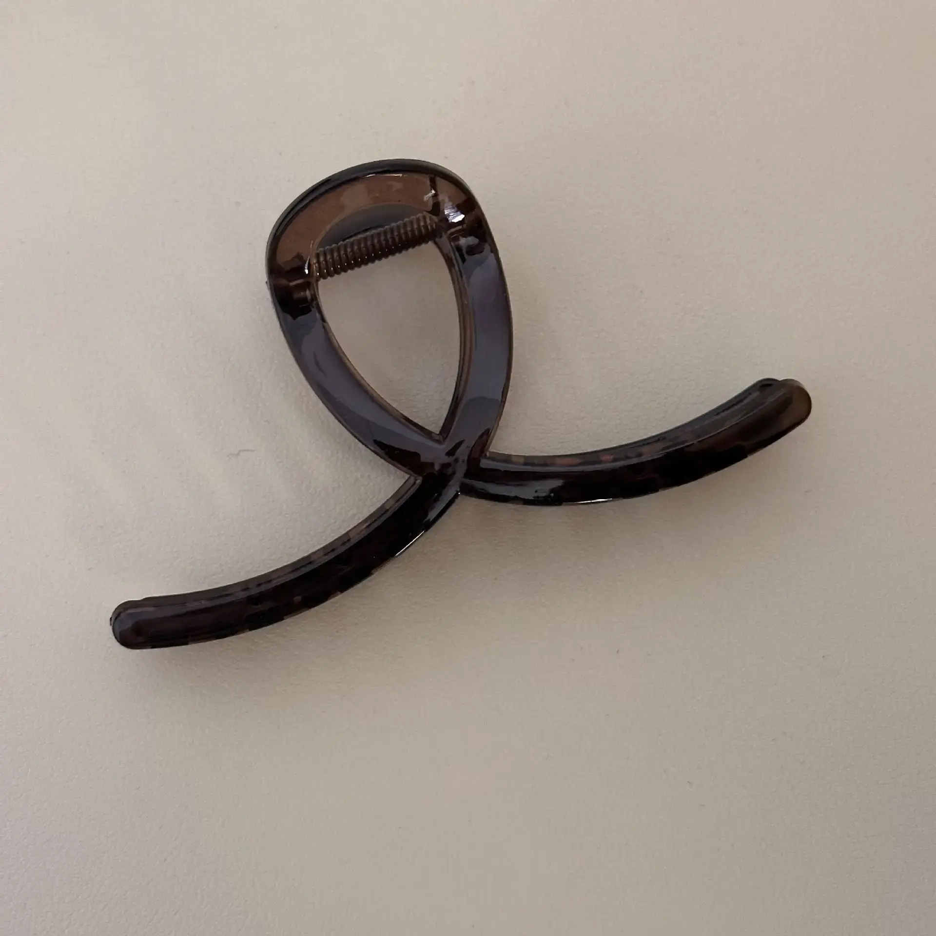 Black Tea Coffee Hair Grip Clip Half Tied