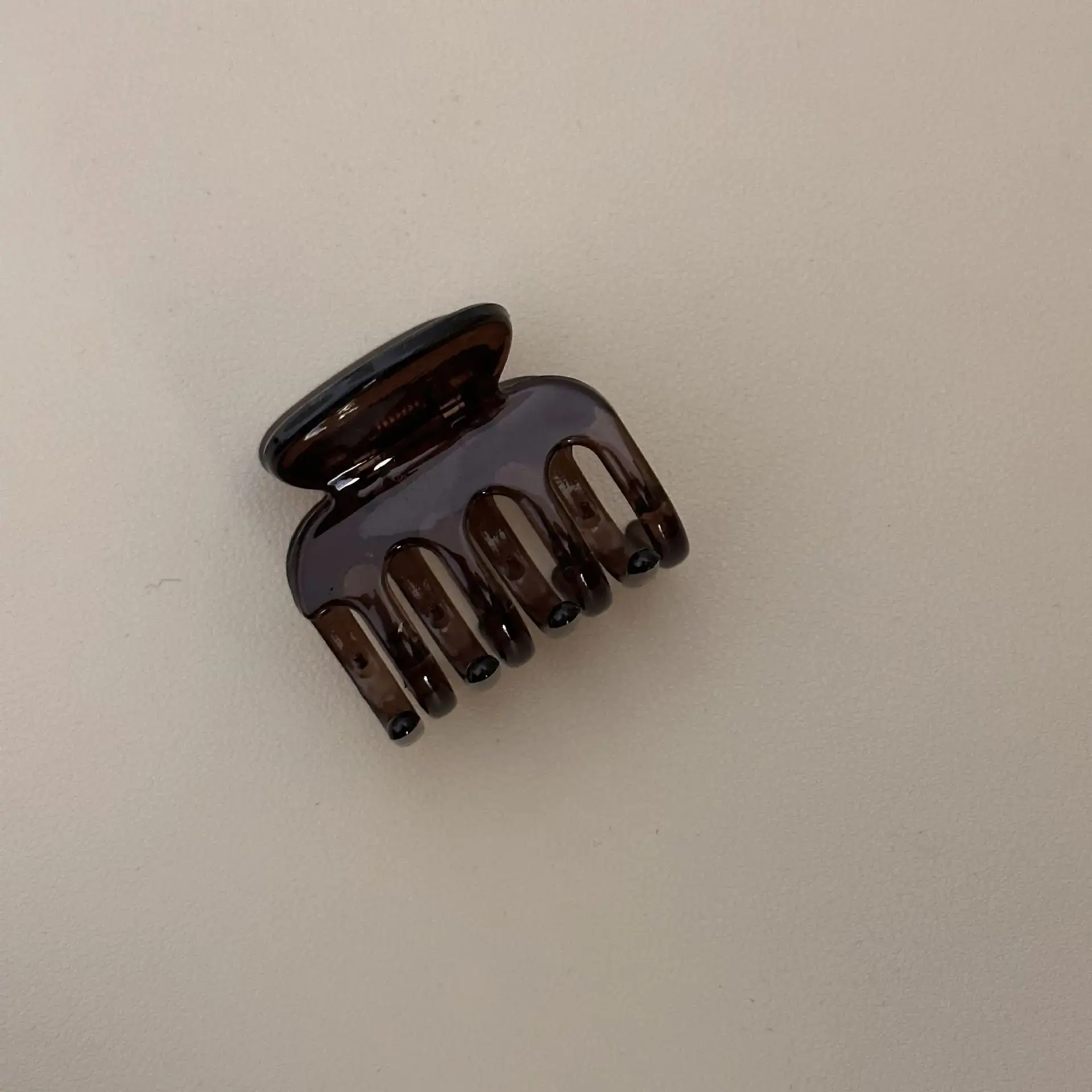Black Tea Coffee Hair Grip Clip Half Tied