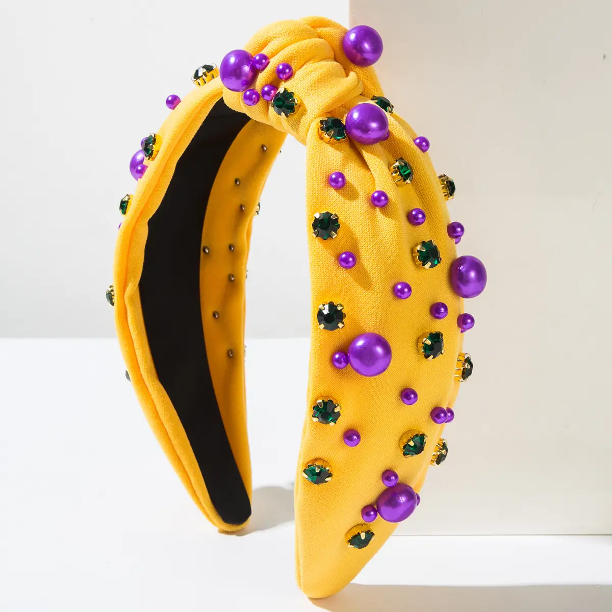 White Pearl Rhinestone Hoop for Women - Image 8