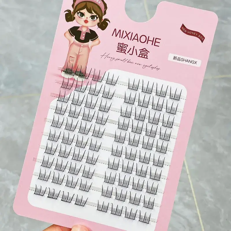 Korean Girl Group Idol Fake Eyelashes 10 Rows Clear - Image 12