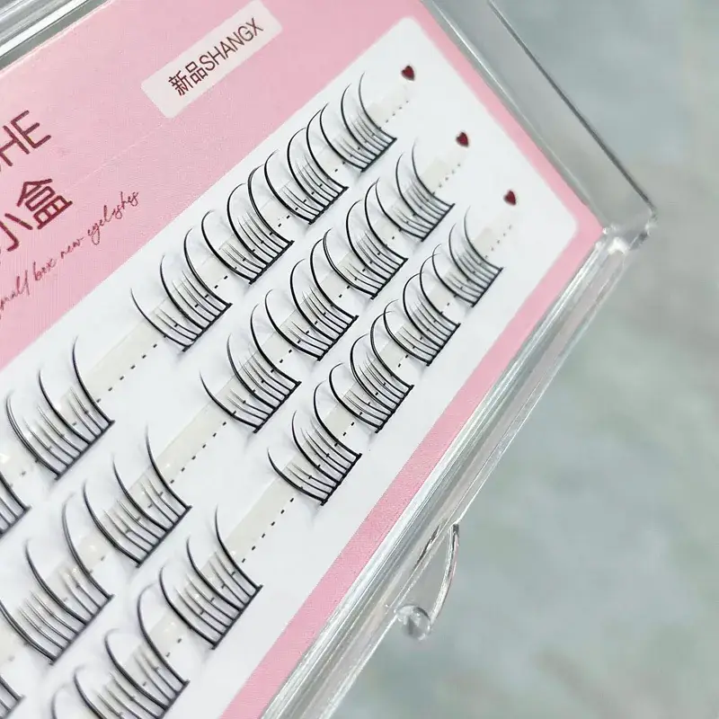 Korean Girl Group Idol Fake Eyelashes 10 Rows Clear — feature 23