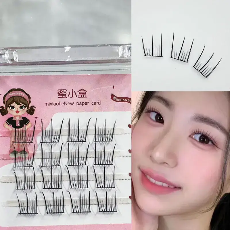 Korean Girl Group Idol Fake Eyelashes 10 Rows Clear - Image 6
