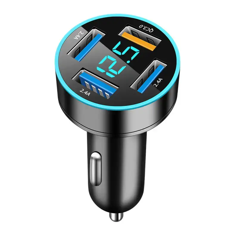 Digital Display 4USB Car Charger 66W Fast Charge - Image 13