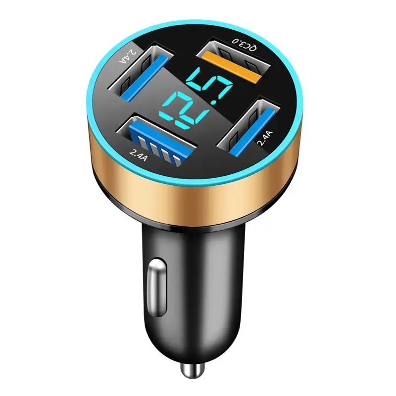 Digital Display 4USB Car Charger 66W Fast Charge - Image 14