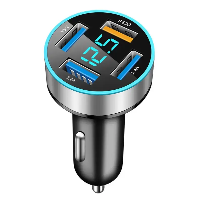 Digital Display 4USB Car Charger 66W Fast Charge - Image 15