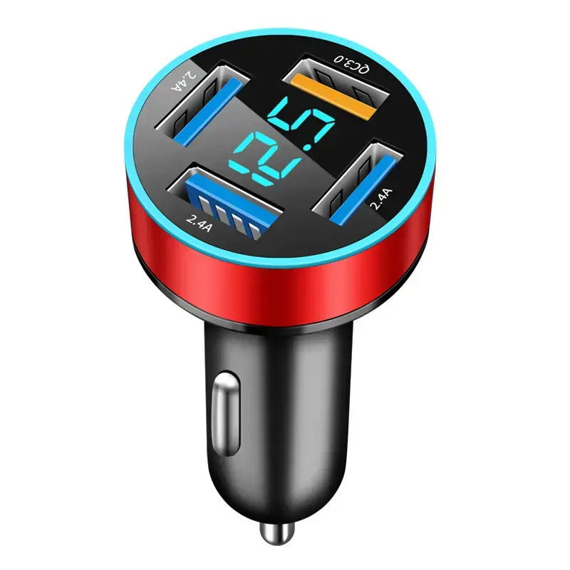 Digital Display 4USB Car Charger 66W Fast Charge - Image 16
