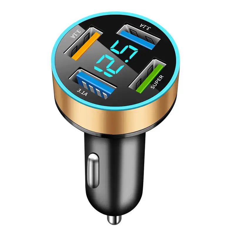 Digital Display 4USB Car Charger 66W Fast Charge - Image 19