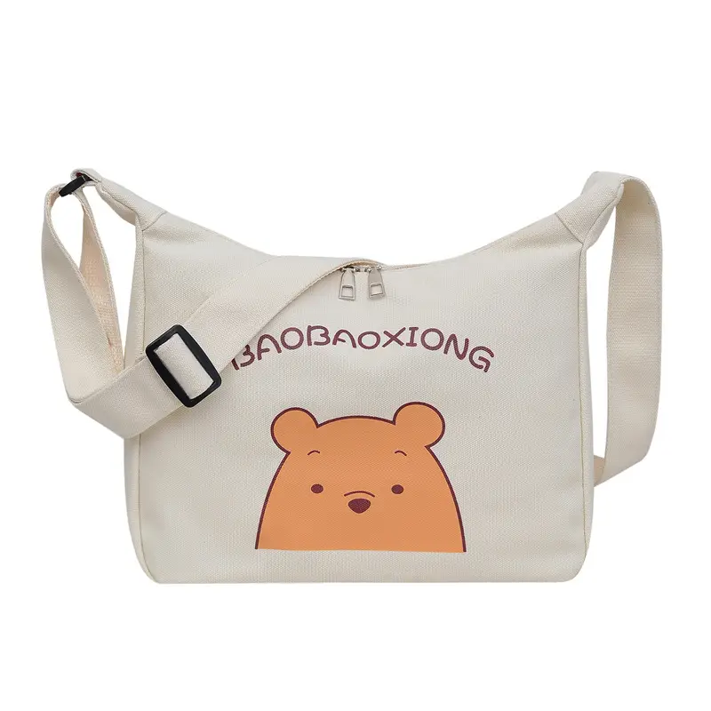 Ins Printed Cartoon Canvas Crossbody Bag Female Thailand - Image 4