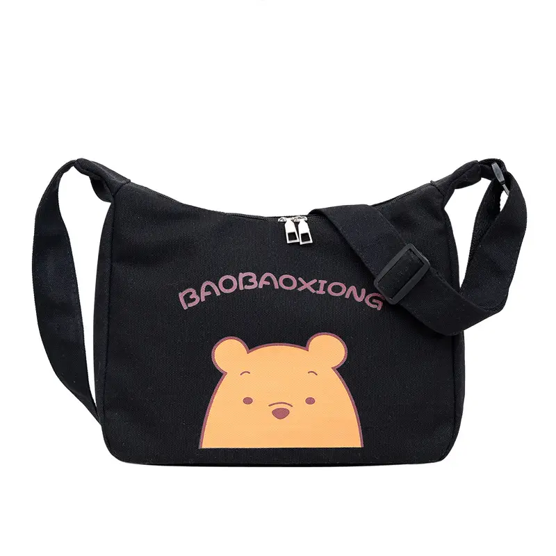 Ins Printed Cartoon Canvas Crossbody Bag Female Thailand - Image 5
