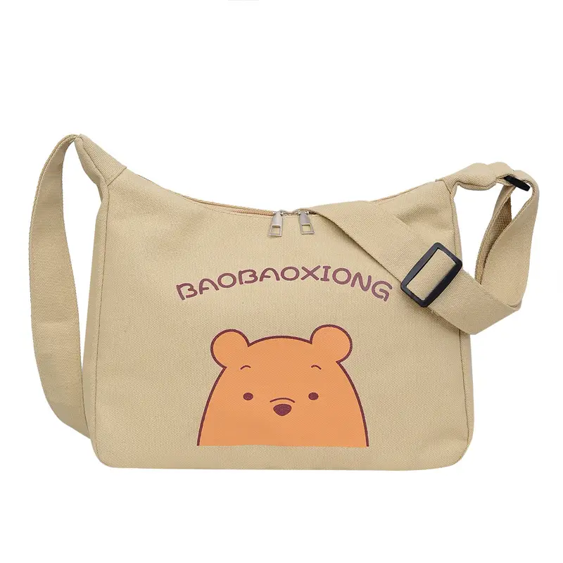 Ins Printed Cartoon Canvas Crossbody Bag Female Thailand - Image 6