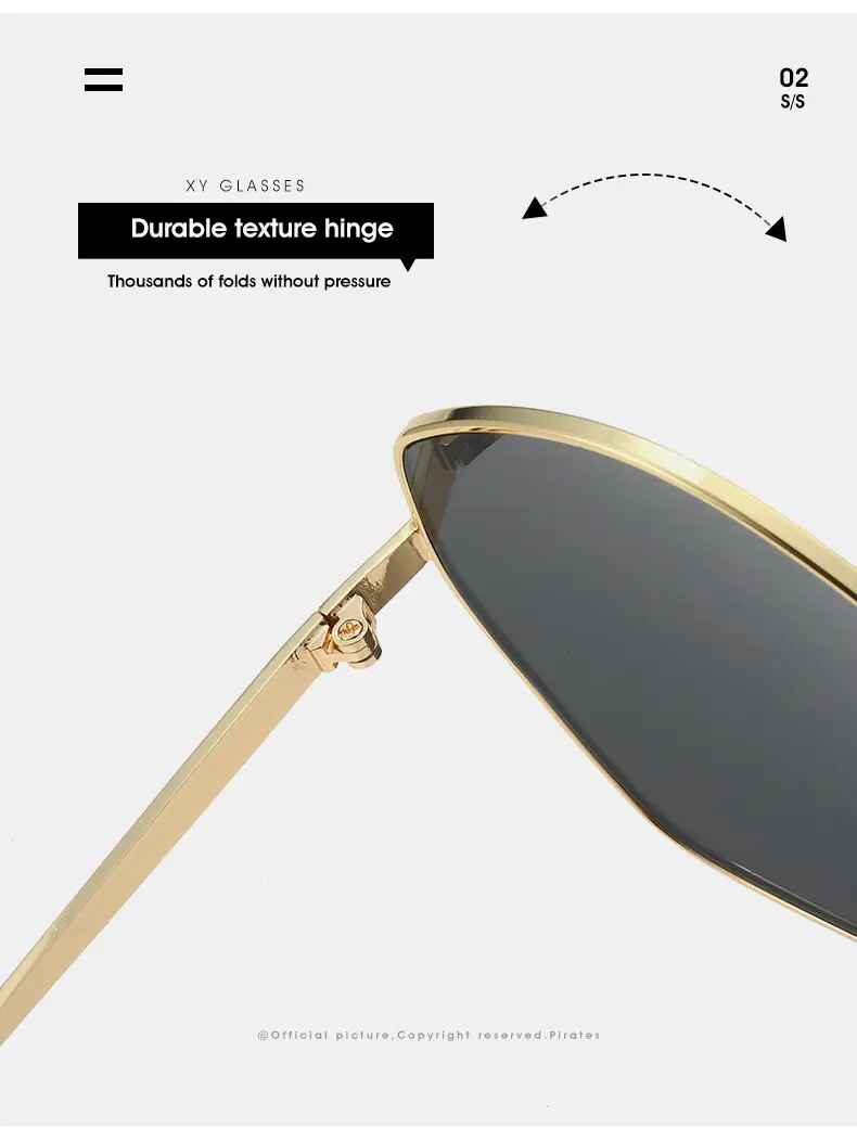 Irregular Metal Sunglasses European American Style Trendy Minimalist Rhythm Glasses for Men and Women — feature 13