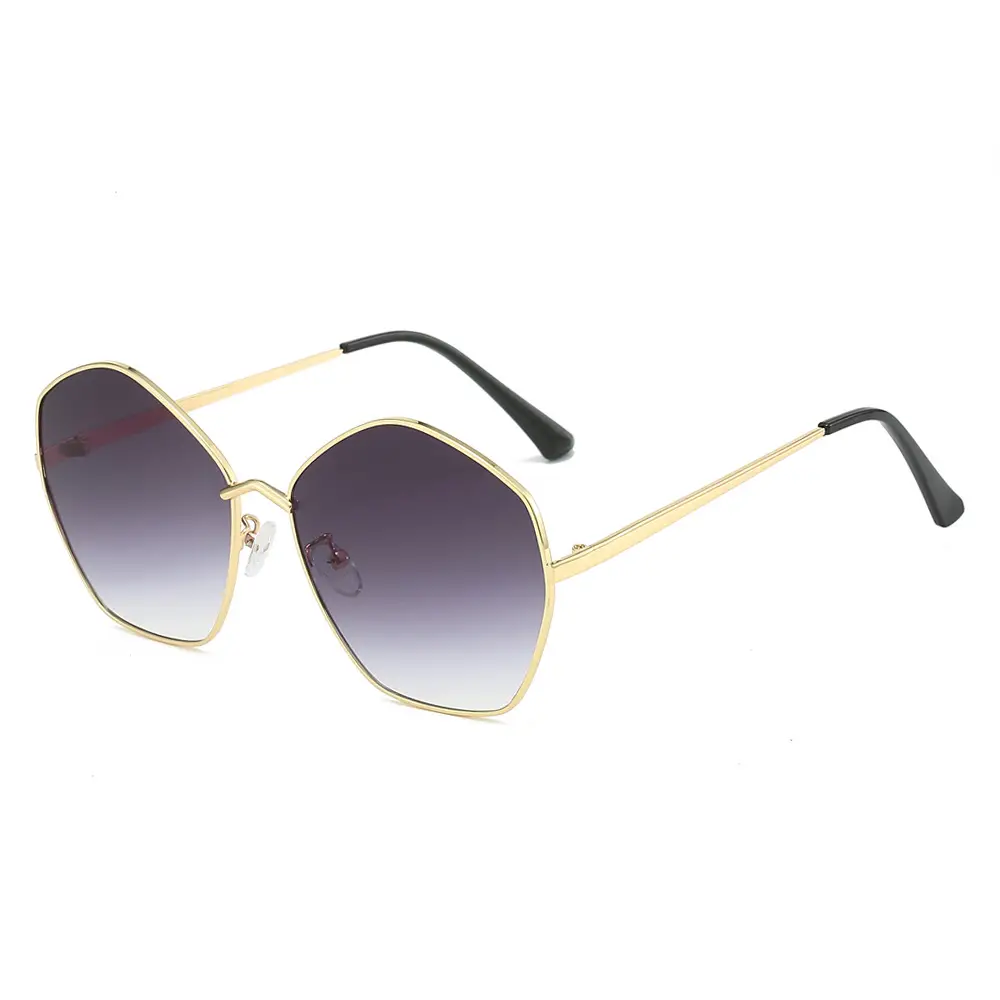 Irregular Metal Sunglasses European American Style Trendy Minimalist Rhythm Glasses for Men and Women - Image 2