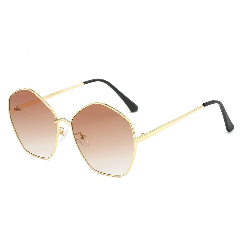 Irregular Metal Sunglasses European American Style Trendy Minimalist Rhythm Glasses for Men and Women - Image 4