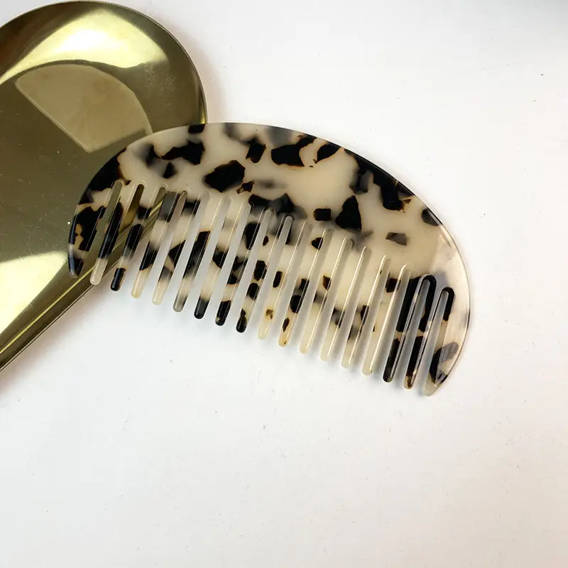 Retro Tortoishe Hair Comb for Girls Travel Barber - Image 11
