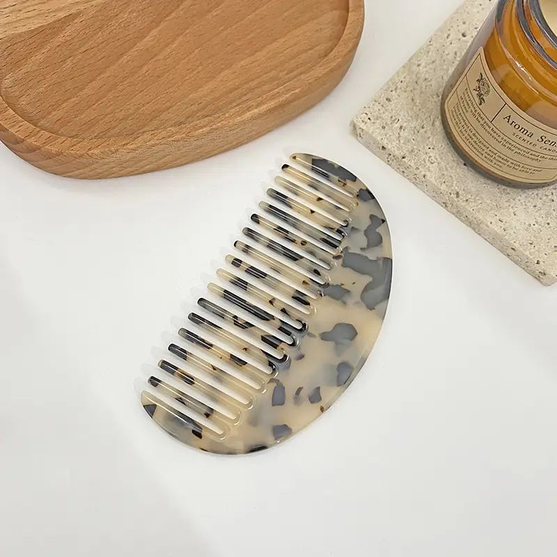 Retro Tortoishe Hair Comb for Girls Travel Barber - Image 4