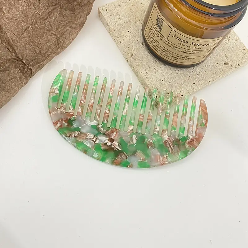 Retro Tortoishe Hair Comb for Girls Travel Barber - Image 6