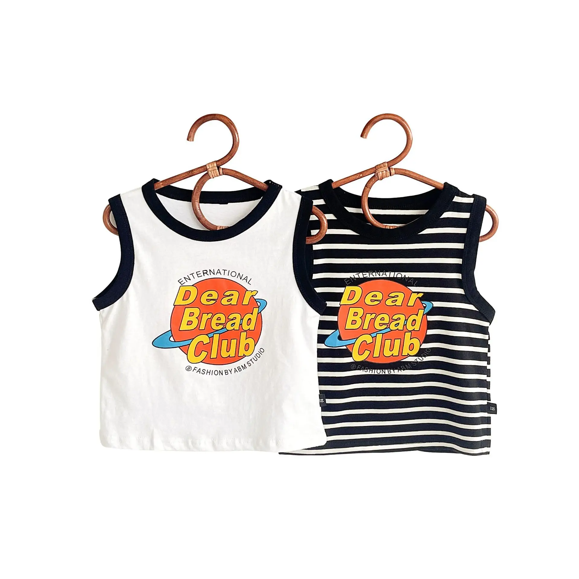 Children's Striped Summer Vest Set for Boys 2024