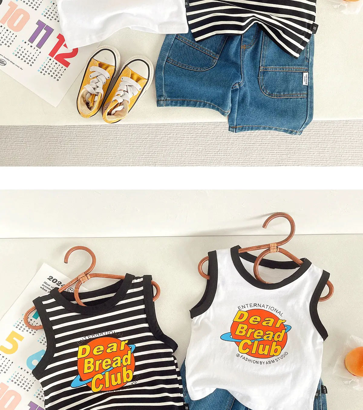 Children's Striped Summer Vest Set for Boys 2024 — feature 14