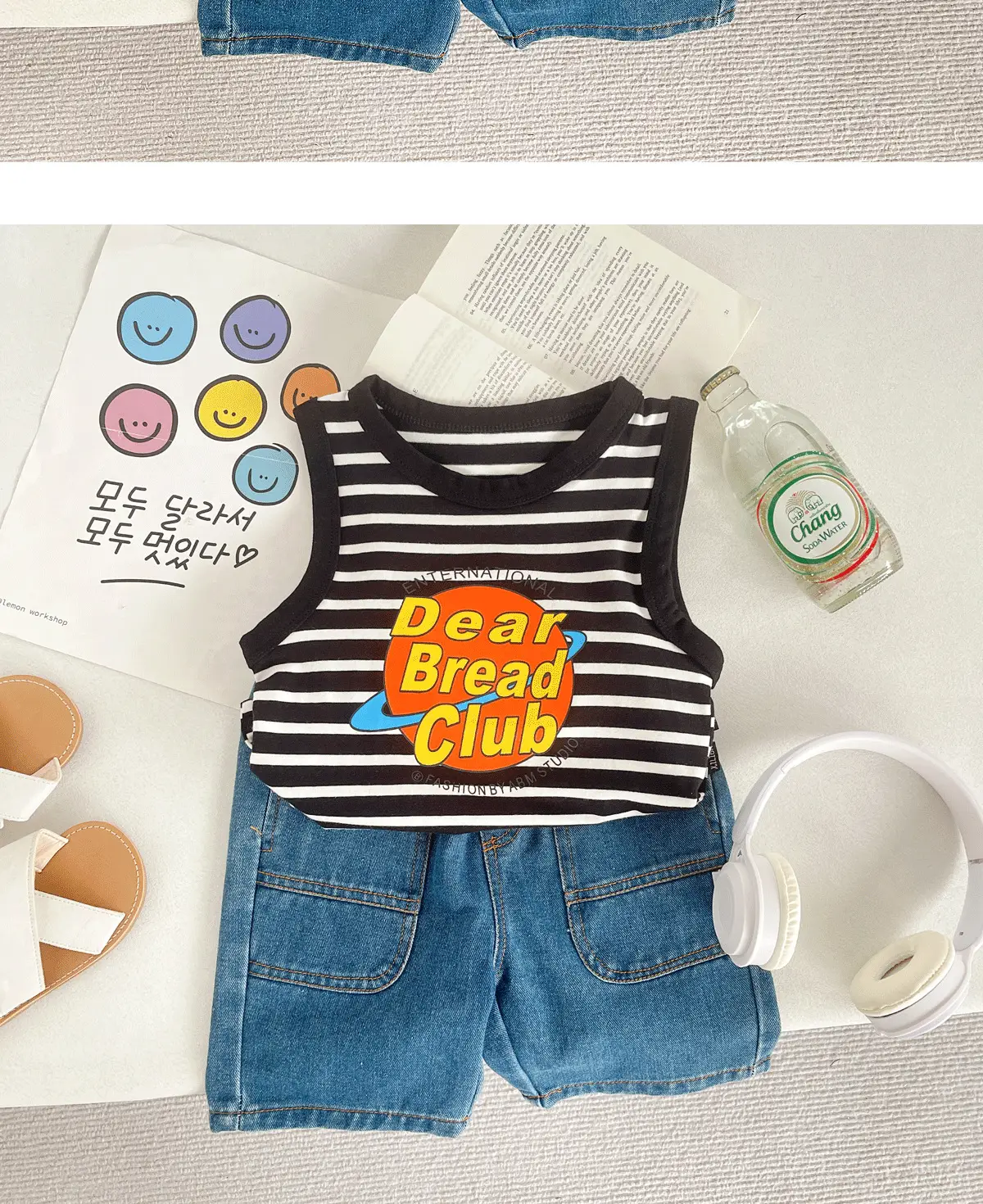 Children's Striped Summer Vest Set for Boys 2024 — feature 16
