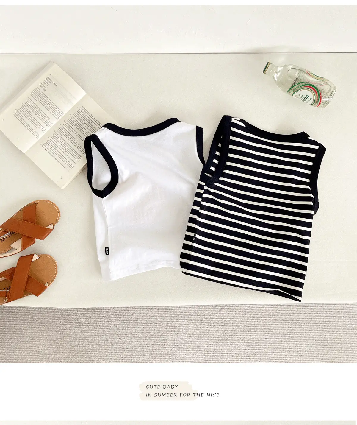 Children's Striped Summer Vest Set for Boys 2024 — feature 8