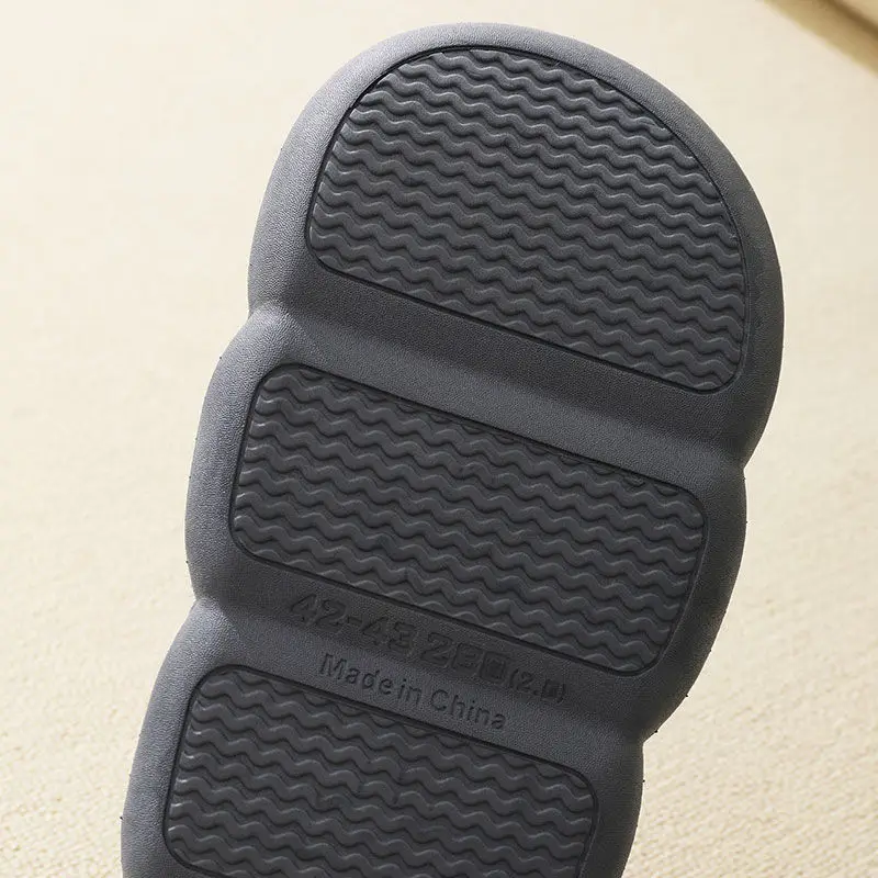 Extra Large Size 2026 Thick Cotton Slippers with a Stepping-On-Feces Sensation for Men and Women, Winter Thick-Soled Indoor Warm Plush Slippers for Home Use