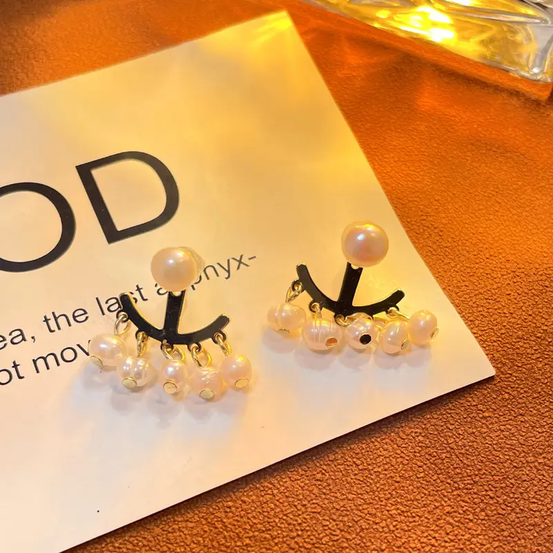 Freshwater Pearl Earrings 18k Gold Personalized - Image 4