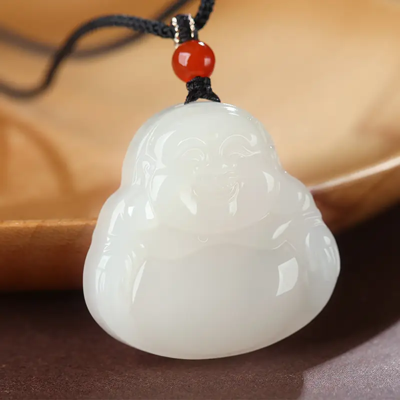 Afghan Jade Maitreya Buddha Pendant Women — feature 6