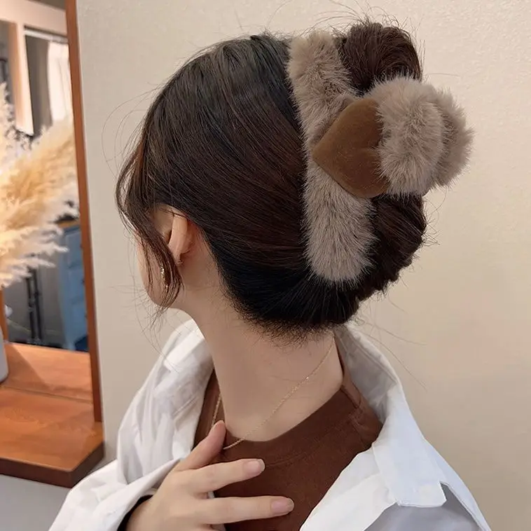 Warm Winter Hairpin Clip for Women Large