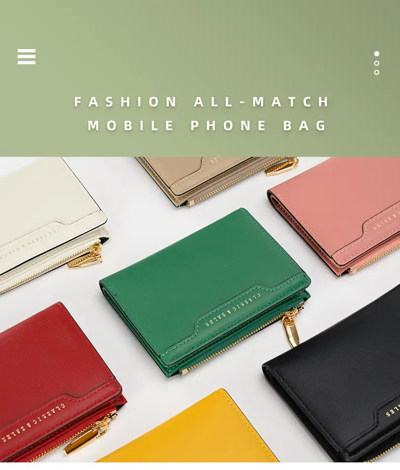 Women Multi-Color Zipper Card Holder Wallet 2024 — feature 1