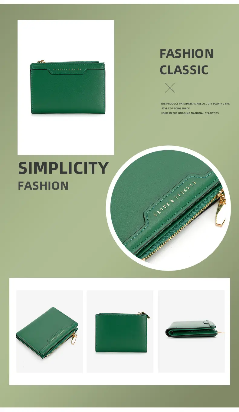 Women Multi-Color Zipper Card Holder Wallet 2024 — feature 3