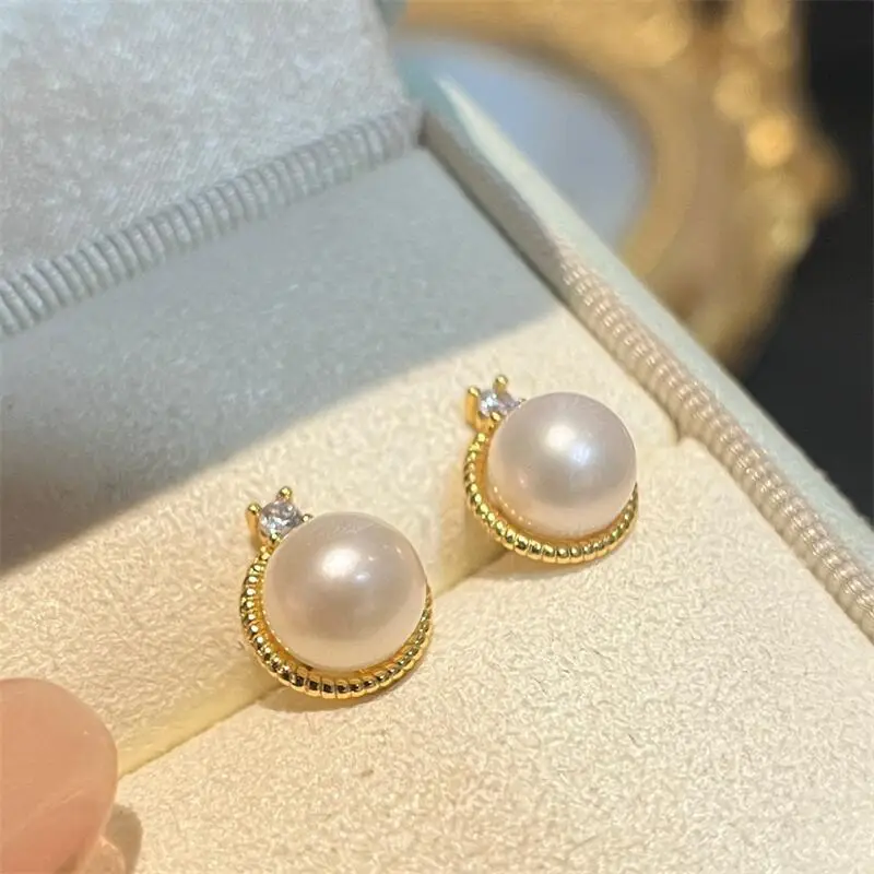 Yuhe French Retro Pearl Earrings S925 All-Body Sterling Silver — feature 6